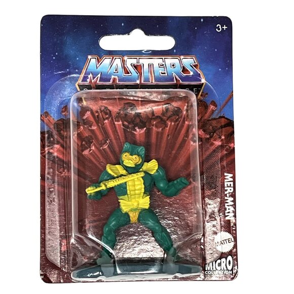 MOTU Mer-Man Micro Action Figure Mattel Masters of the Universe 3” - Picture 1 of 5